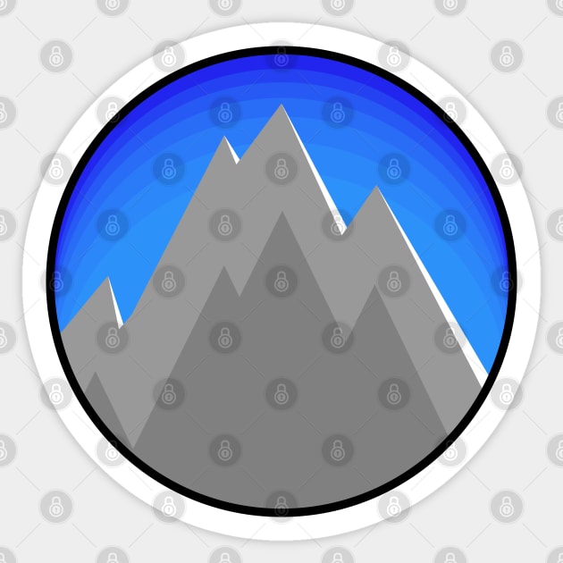 Mountain Sticker by BOT3241